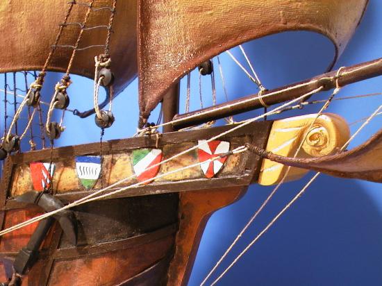 Bowsprit Flags on Model